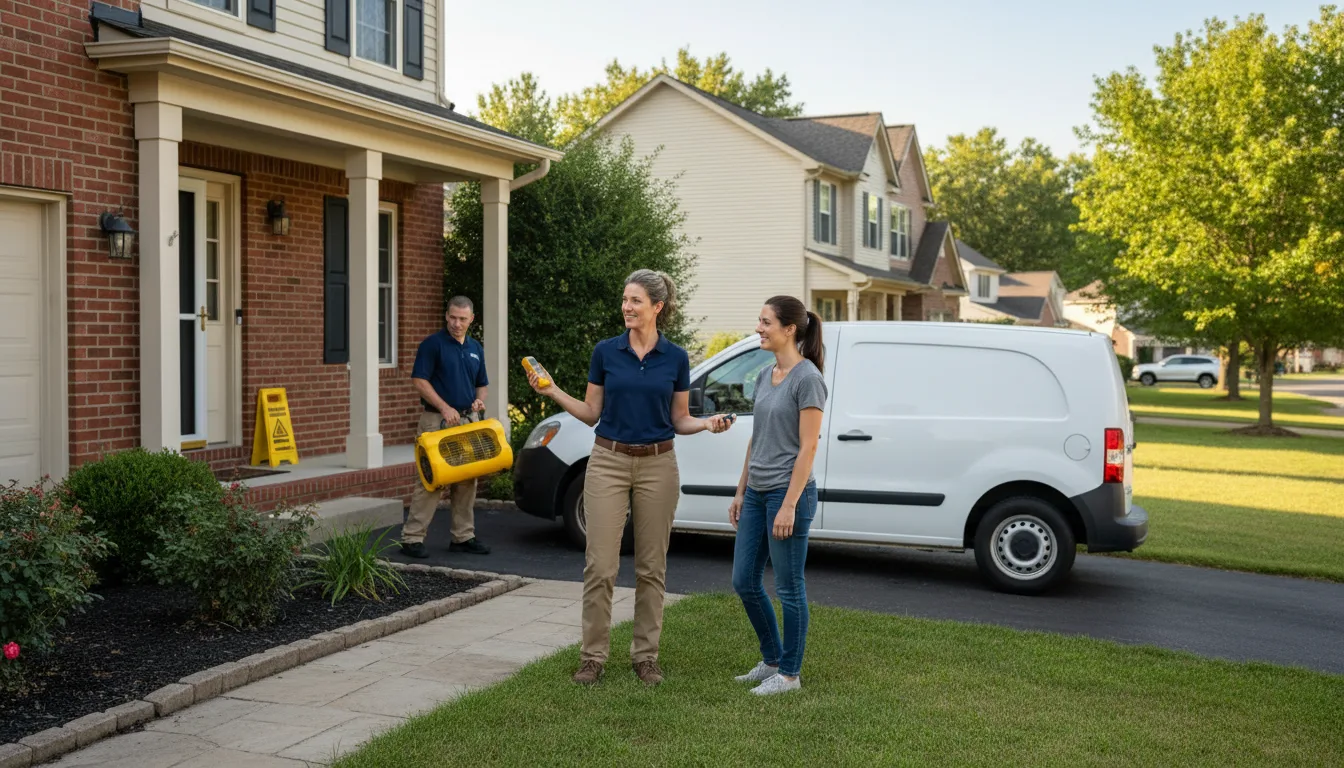 Residential water damage restoration in Weyauwega, WI